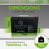 APC SMX1000 Battery Replacement Kit - 4 Pack 12V 9AH High-Rate Discharge
