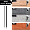 Redamancy 24 Pencil Refills, 2.8 mm Black, Solid Carpenters Pencil Replacements for Architect & Joiners