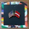 Austria No Eagle-USA Double Lapel Pin Enamel Lapel Pin
