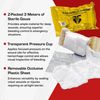 TacMed Solutions OLAES 4” Flat Modular Trauma Bandage with Pressure Cup, 4" W x 7" L x 2.5" D Compression Trauma Wound Dressing - Latex-Free Emergency Bandage