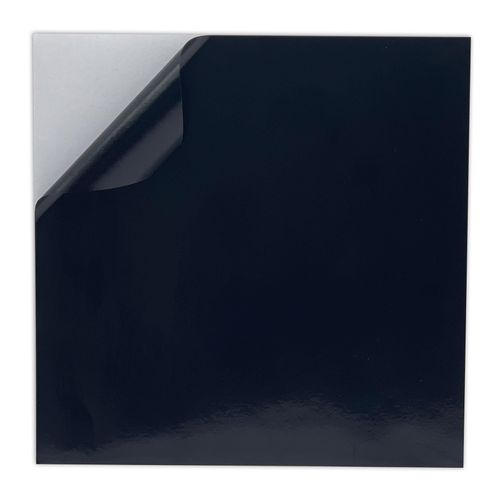 WALPLUS Tile Stickers Wallpaper Self-Adhesive Removeable Stick on Wall Backsplash Bathroom Kitchen Black Vinyl Tile Sticker 50 Pieces 15cm(6")