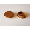 Hinge and Bracket Supplies 10 x 35mm Cream Cupboard Hinge Hole Covers