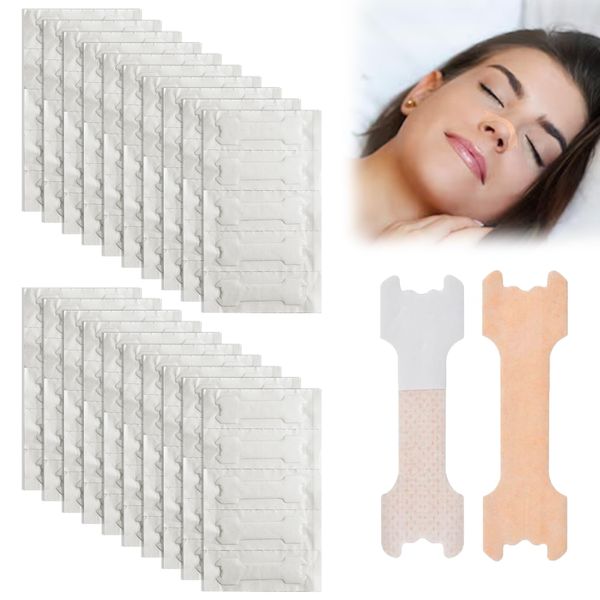 30 Pcs Nasal Strips Anti Snoring Devices Nose Strips Relieves Nasal Congestion Stop Snoring Improves Sleep Breathe Through Your Nose for Sports and Sleep Drug-Free Residue-Free