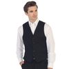 Gioberti Mens Formal Suit Vest, Black, Large