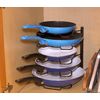 SimpleHouseware Kitchen Pan & Pot Lid Vertical or Horizontal Rack Holder, Bronze