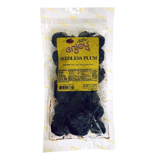 Enjoy Hawaii Snacks Seedless Dried Plum 6 Ounce Bag