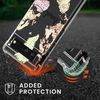 kwmobile Crossbody Case Compatible with Google Pixel 6 Case Strap - Travel Black/Multicolor/Transparent
