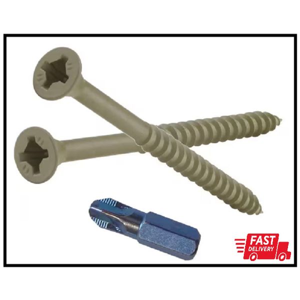 9 2-1/2 In. Phillips-Square Flat-Head Wood Deck Screws (1 Lb.-Pack)