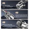 HJKLIUT Integrated Internal & External Pipe Threading Tool, PVC Pipe Threader Tool, Dual-Function Pipe Thread Cutting Kit for 1/2" & 3/4" (1/2''+3/4'')