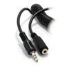 kenable COILED 3.5mm Stereo Jack to Socket Headphone Extension Cable Lead 5m [5 metres]