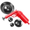 DEKTON DT30340 Drain Blaster with Four ATTACHMENTS Cleaner, UNBLOCKER, RED