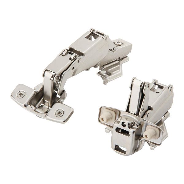 Silverline Lazy Susan Corner Hinge Clip On 165 Angle Cabinet Hardware with Face Frame Base Plate 1 Pair