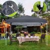10 x 10 FT Pop Up Canopy Tent Pre-Assembled Lightweight Adjustable Height Grey