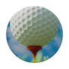 Golf ball on a tee on the golf course PopSockets Swappable PopGrip