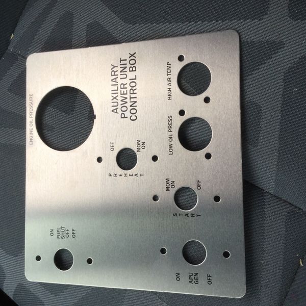 M88 auxillary power unit control panel cover control plate military generator 
