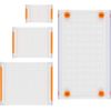 Fiskars 106150-1001 Clear Stamp Block Set (4 Piece), White