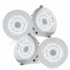 Pyle 4’’ Bluetooth Ceiling/Wall Speakers, 4 2-Way Speakers w/ Built-in LED Light
