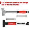 Goldblatt 2PC Razor Blade Scraper Heavy Duty 20PCS 4in Blades Floor Scraper Tool