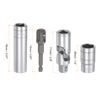 sourcing map Socket Accessory Set, 16mm Shallow and Deep Socket Universal Joints 1/4" Hex Shank Impact Adapter with 1/2" Drive