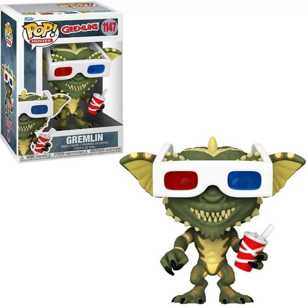 POP Gremlins - Gremlin with 3D Glasses Funko Pop! Vinyl Figure (Bundled Compatible Box Protector Case), Multicolored, 3.75 inches