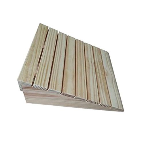 Aeroor Ramp Wheelchair Step Eliminator Wooden Entry Ramp for Home, Non-Slip Entrance Wheelchair Ramp for Elderly, Indoor Outdoor Door Ramp Portable Mobile Ramp for Entrance Walkers Car Motorcycle with Non-Slip Surface (12x12x30x10cm)