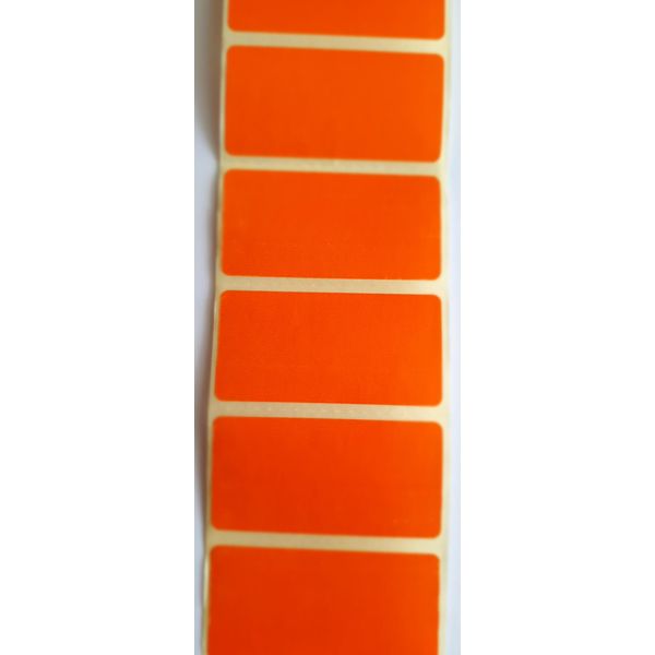 Office Colour Code Labels, Multi-Coloured Printed Labels, self-Adhesive Coloured Labels (Orange, 500 Labels)