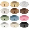 ElekTek 100mm Flat Top Ceiling Rose with Cord Grip Antique Brass