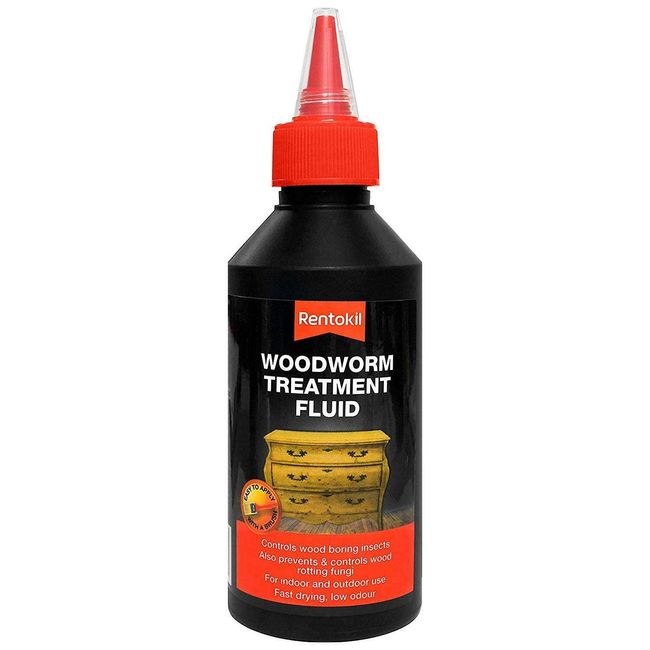 Rentokil RKLPWT50 Woodworm Treatment 500ml, Black