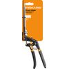 Fiskars Solid Grass Shears GS21, Soft-Touch Handle, Length 31cm, Steel Blade/Plastic Handle, Black/Orange, 1026826