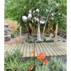 Heavy Duty Double Horizontal Cup Spinner Metal Welded Yard Stake Wind Spin