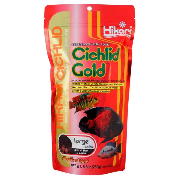 Cichlid Gold Fish Food Large Pellet Floating Type 8.8 oz (250g)