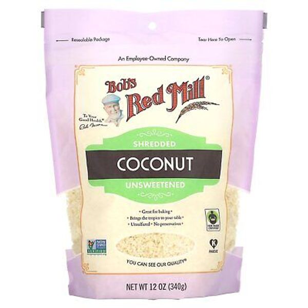 Shredded Coconut, Unsweetened, 12 oz (340 g)