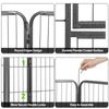 Expandable 16 Panel Dog Kennel Exercise Playpen Multiple Shape Safe For Pet 32"