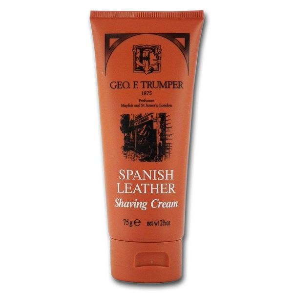 Geo F Trumper Spanish Leather Shaving Cream Tube and Deodorant Stick