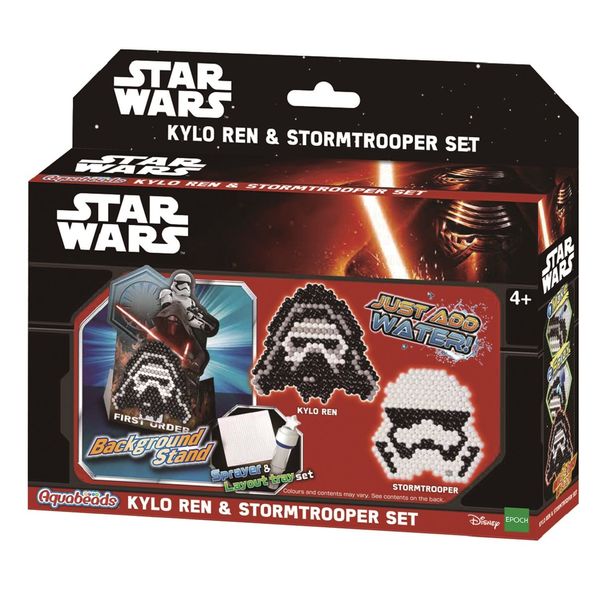 Aquabeads 30158 Star Wars Kylo Ren and Stromtrooper Set - Aqua Beads Craft Set