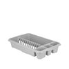 JMS we create smile Plastic Upcycled Soft Grey Colour Dish Drainer Home/Kitchen Accessories (Medium)