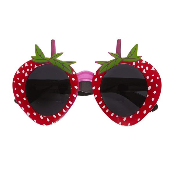 Widmann 14393 WDM14393 Strawberry Glasses, red, Standard Size