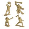 TimMee Prehistoric Plastic Dinosaur & Caveman Figures - Tan, Rust, & OD Green 73pc