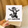 'Awesome Kid' Blank Greeting Card (GC00066431)