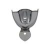 Metal Dental Impression Trays Set Solid Upper & Lower Regular Stainless Steel (Medium Solid)