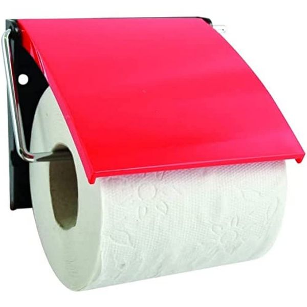 MSV Polystyrene Toilet roll Holder in red, 30 x 20 x 15 cm