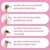 DINGFENG 100 Pcs Sanding Bands，Nail Drill Sanding Bands，Sanding Sleeves，Nail Sanding Band-80#120#180#204# for Manicures and Pedicures Care Nail Tools