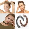 Full Circular Stretch Comb, 2 Pcs Stretch Hair Comb Band, Flexible Plastic Circle Comb, Circular Tooth Headband Brand: CCLKHY