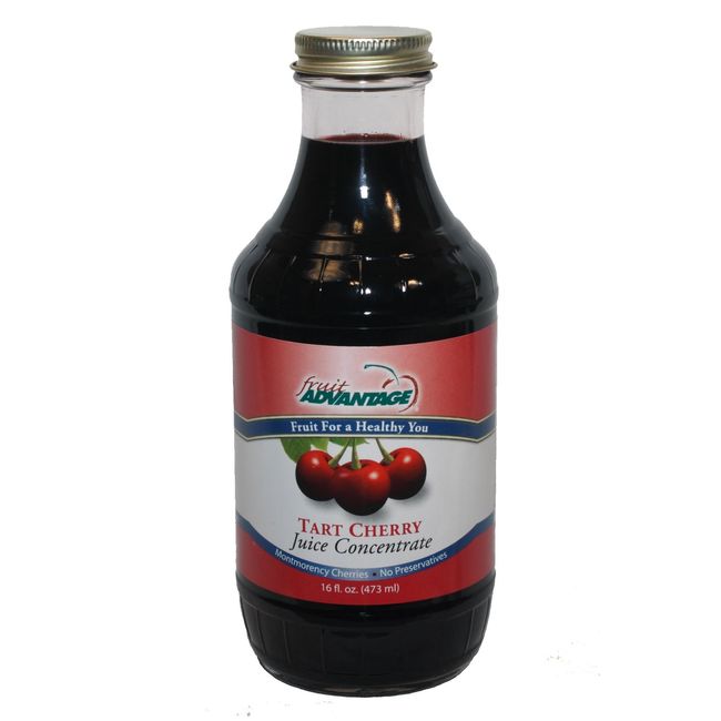 Montmorency Tart Cherry Juice Concentrate - Bottled in Premium Glass Bottles 16oz - 100% Pure Michigan-Grown Tart Cherries, Gluten-Free, Non-GMO Cherries. Grown and made in the USA - never Imported!