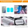 100PCS EMS Gel Pads Electrode Gel Replacement Pads EMS Absorbent Gel Pads Abdominal Muscle Trainer Accessories, One, Blue