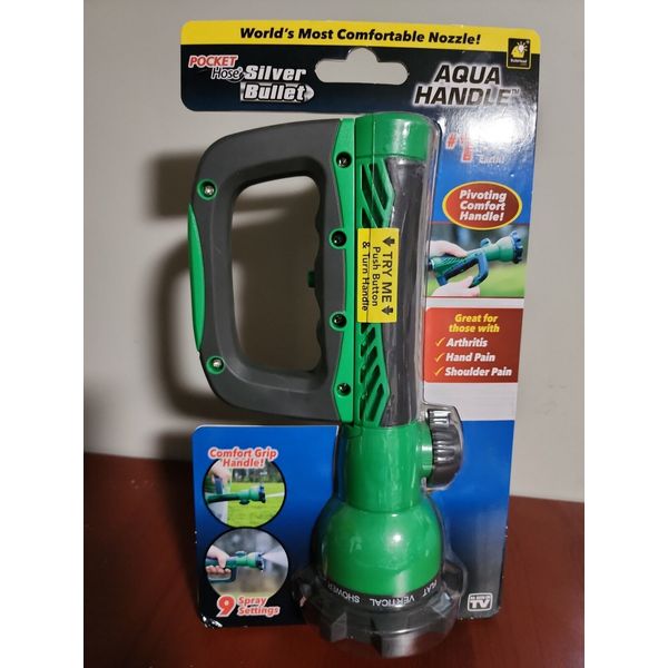 Aqua Handle Pocket Hose World's Most Comfortable Spray Nozzle