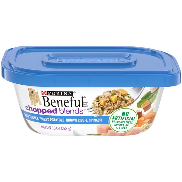 Purina Beneful Gravy, High Protein Wet Dog Food, Chopped Blends With Turkey - (8) 10 oz. Tubs