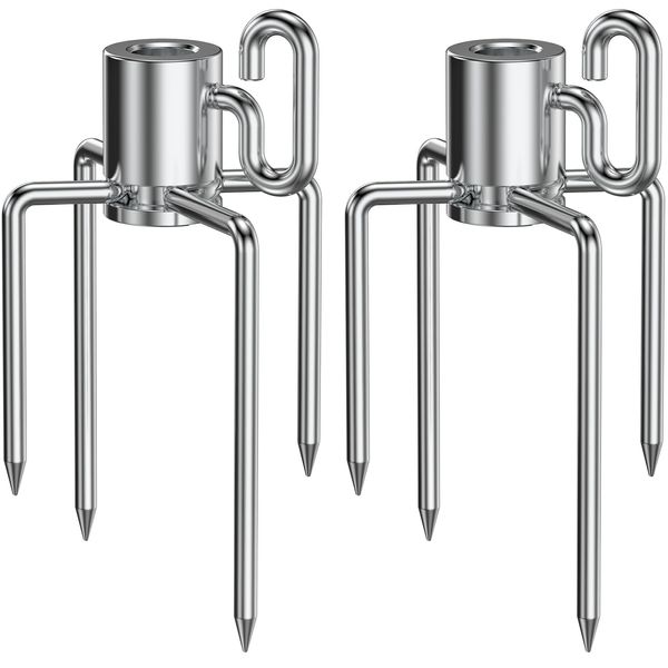 Onlyfire 6002 Rotisserie Meat Forks for Grills Fits 12mm hexagon & 10mm and 8mm square rotisserie spit rods and round spit