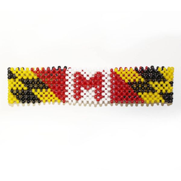 Maryland Flag / Bead Bracelet - Large / Maryland Flag