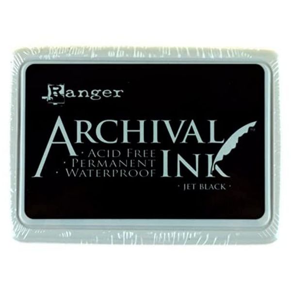 Ranger AIP-31468 Archival Ink Pad, Jet Black, 6.86 x 9.91 x 1.78 cm